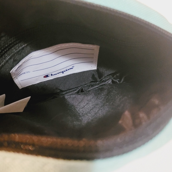 CHAMPION OVERSIZE BLACK C LOGO FANNY PACK SHOULDER BAG MINT GREEN WAIST BAG - Picture 3 of 5